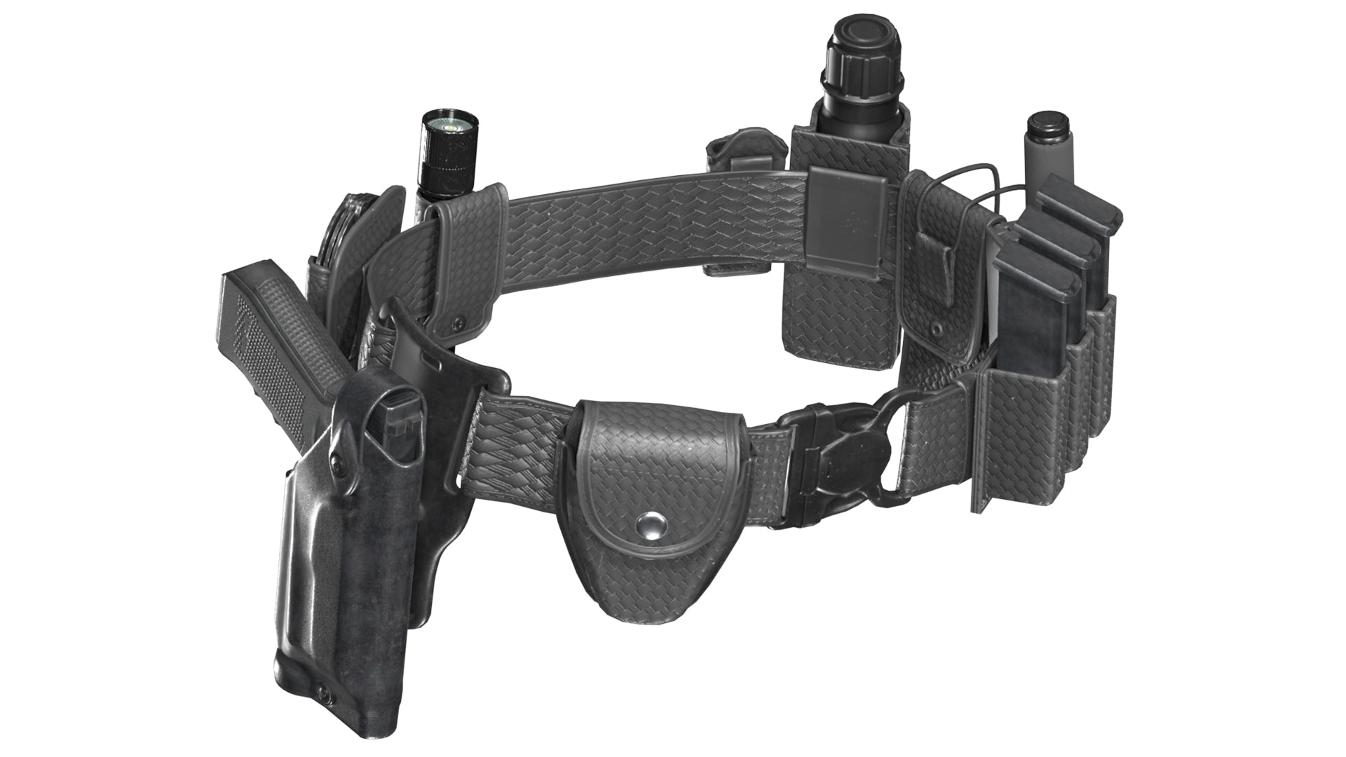 POLICE DUTY BELT – 3DMilitaryAssets