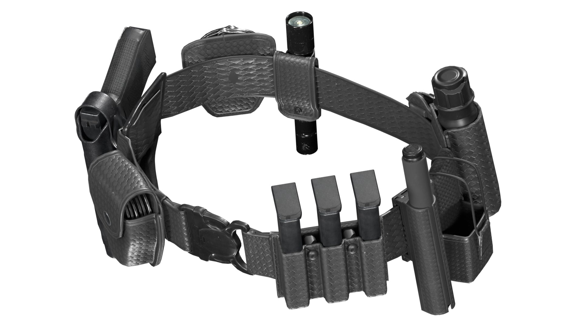 POLICE DUTY BELT – 3DMilitaryAssets