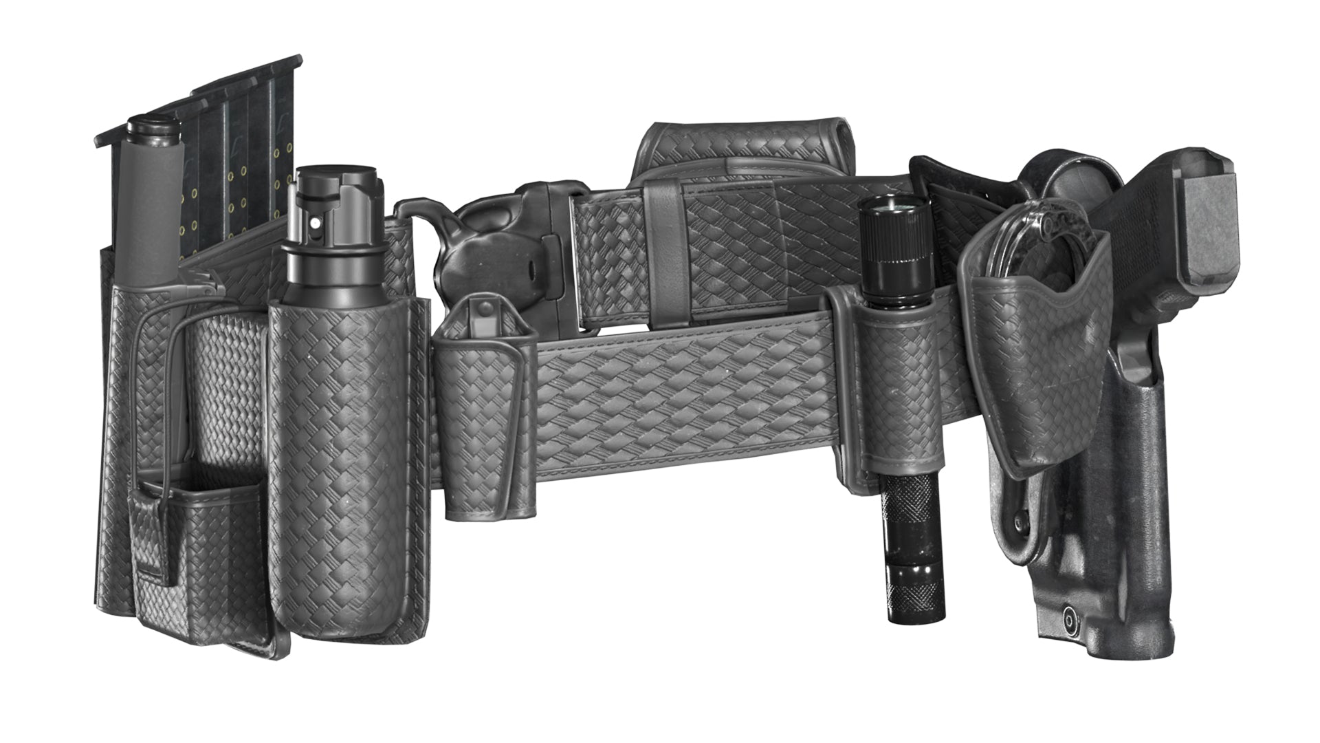 POLICE DUTY BELT – 3DMilitaryAssets