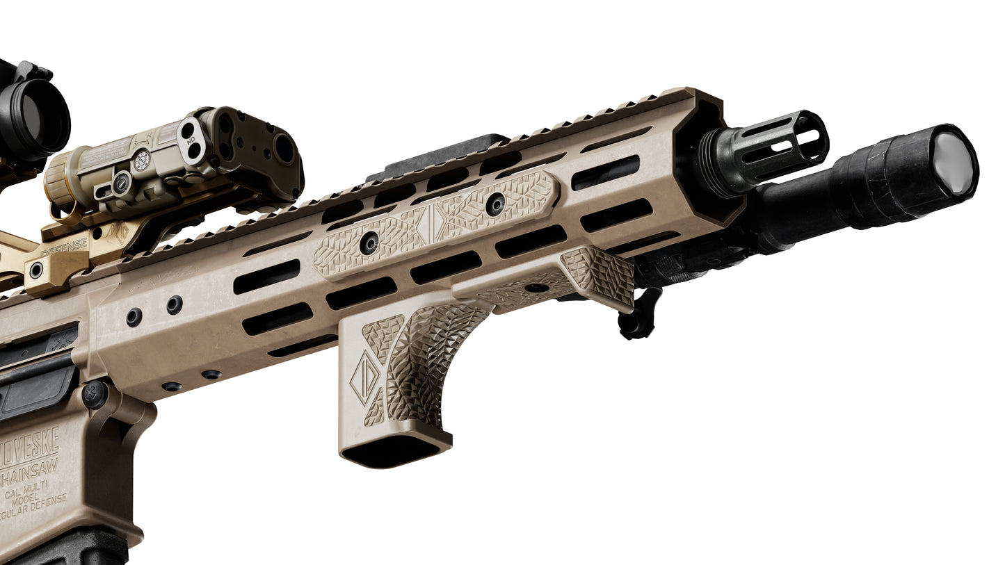 IRREGULAR DEFENSE GRIP AND RAIL COVER