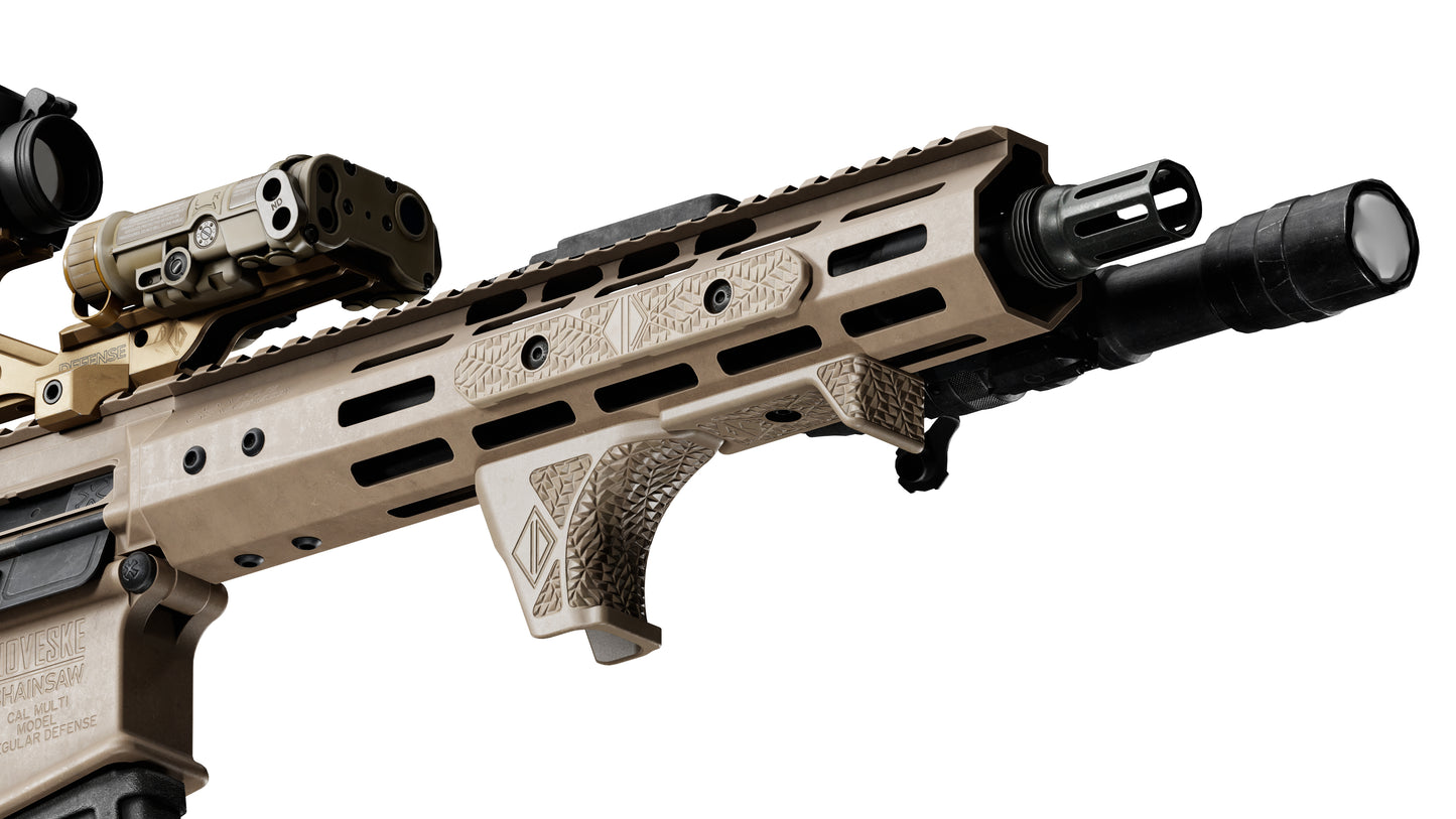 IRREGULAR DEFENSE GRIP AND RAIL COVER