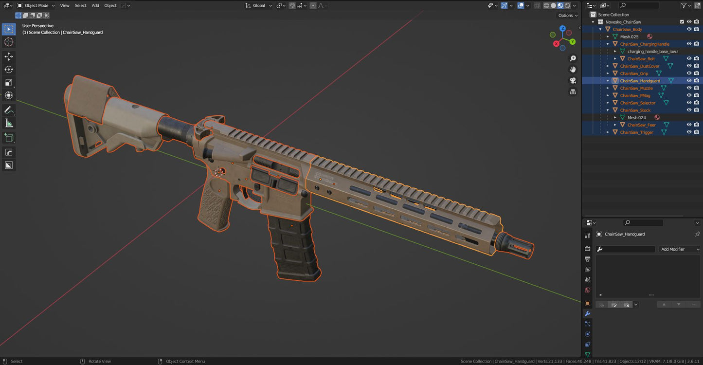 NOVESKE IRREGULAR DEFENSE CHAINSAW RIFLE