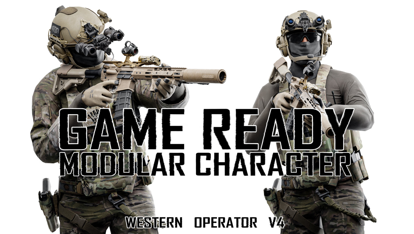 GAME READY RIGGED WESTERN SPECIAL OPERATIONS CHARACTER V4