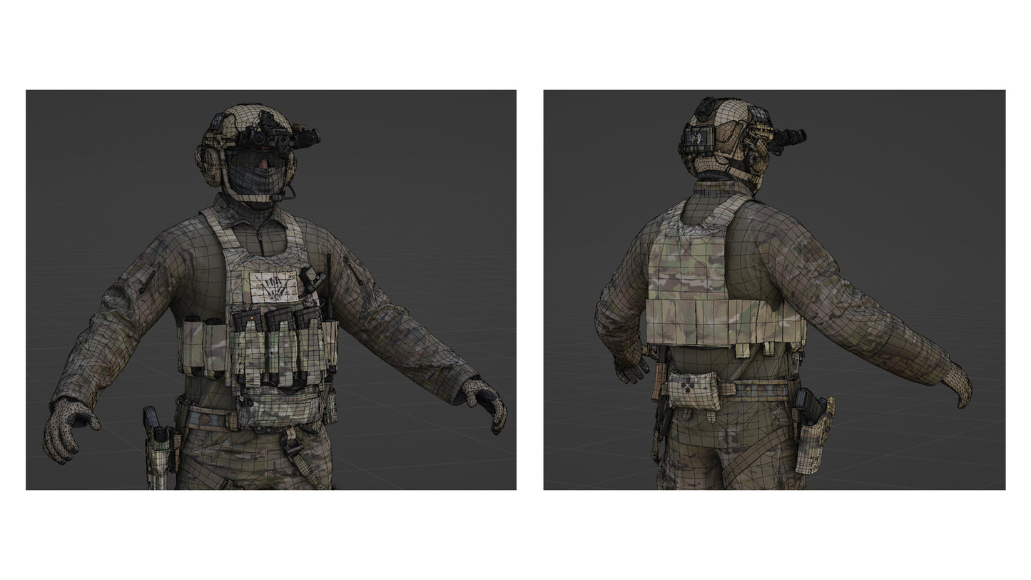 GAME READY RIGGED WESTERN SPECIAL OPERATIONS CHARACTER V4