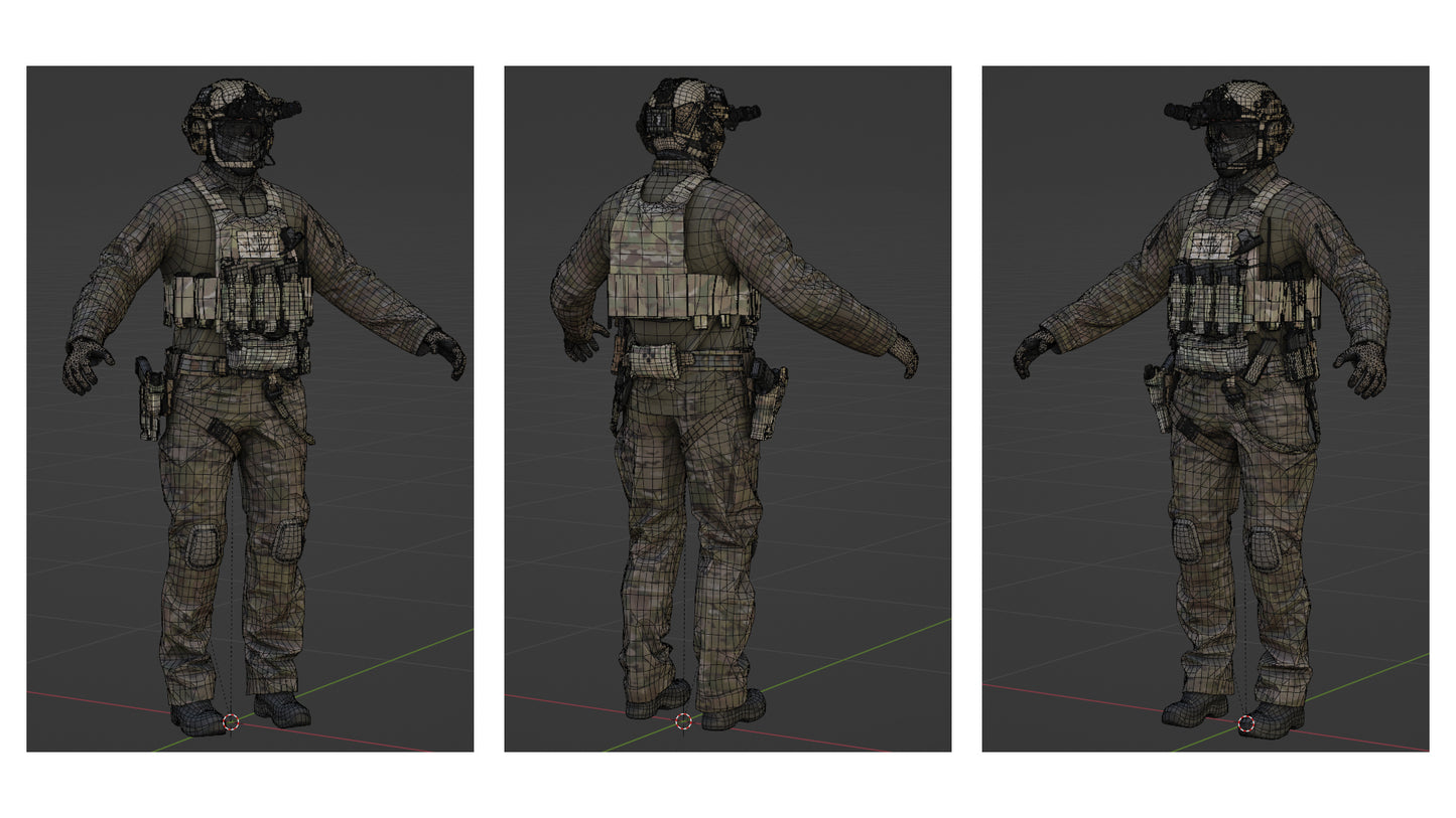 GAME READY RIGGED WESTERN SPECIAL OPERATIONS CHARACTER V4